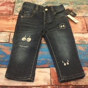 Baby Gap Boys 6-12 Months Monster Skinny Pull-On Jeans